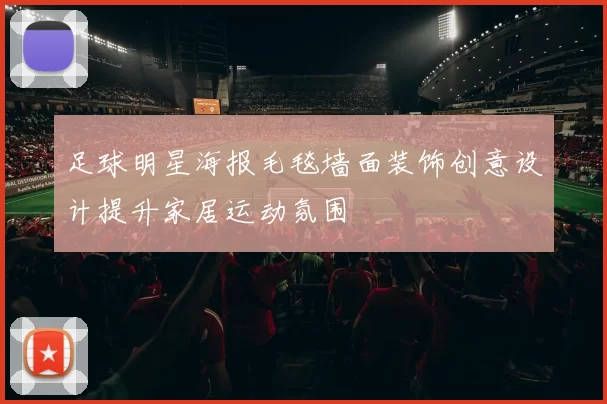 足球明星海报毛毯墙面装饰创意设计提升家居运动氛围