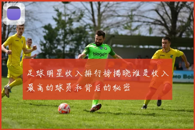 足球明星收入排行榜揭晓谁是收入最高的球员和背后的秘密